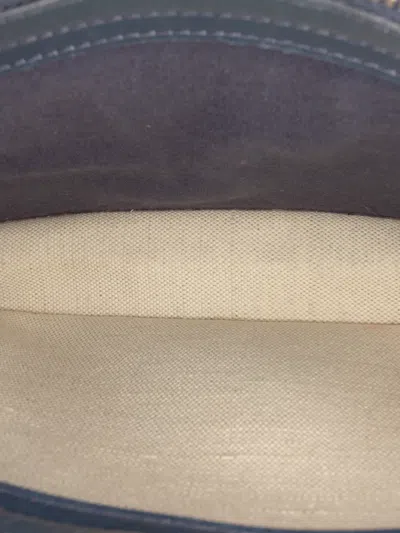 Pre-owned Balenciaga 2016 Canvas Navy Pochette Crossbody Bag In Brown