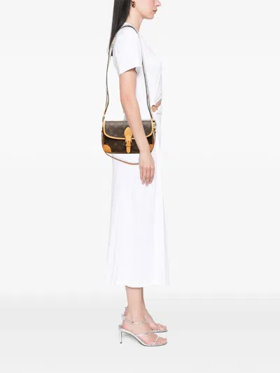 Pre-owned Louis Vuitton 2021-2025 Monogram Diane Satchel In Brown