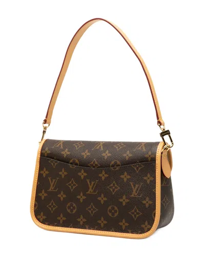 Pre-owned Louis Vuitton 2021-2025 Monogram Diane Satchel In Brown