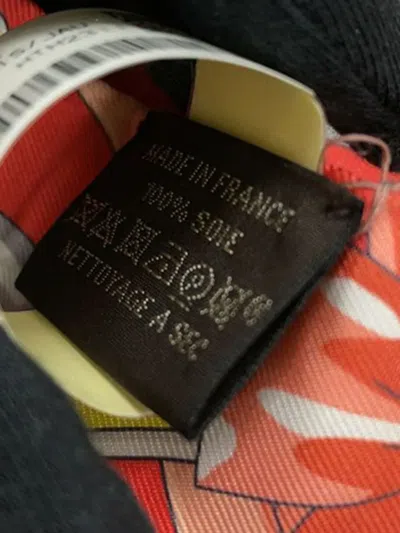 Pre-owned Hermes 2010-2025 Harnais De Cour Silk Twilly Scarf Scarves In Multi