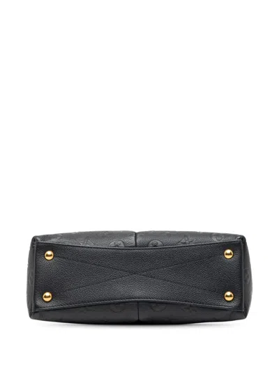 Pre-owned Louis Vuitton 2019 Monogram Empreinte V Tote Bb Satchel In Blue