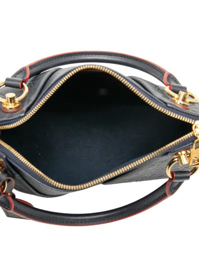 Pre-owned Louis Vuitton 2019 Monogram Empreinte V Tote Bb Satchel In Blue