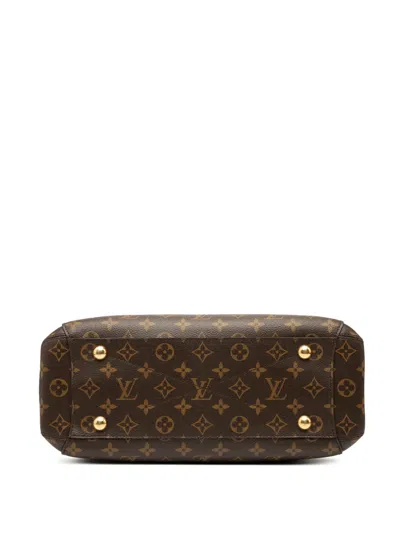 Pre-owned Louis Vuitton 2016 Monogram Montaigne Mm Satchel In Brown
