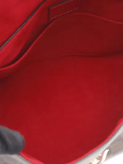 Pre-owned Louis Vuitton 2019 Damier Ebene Beaubourg Mm Satchel In Brown