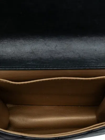 Pre-owned Chanel 2019 Small Lambskin Chic Pearls Flap Crossbody Bag In Black