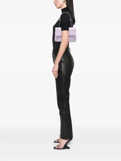 Pre-owned Bottega Veneta 2012-2025 Small Nappa Intrecciato Olimpia Shoulder Bag In Purple