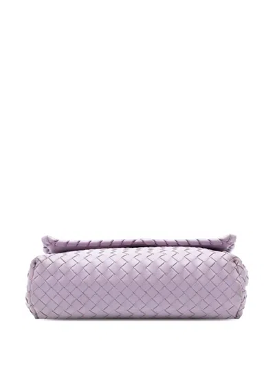 Pre-owned Bottega Veneta 2012-2025 Small Nappa Intrecciato Olimpia Shoulder Bag In Purple