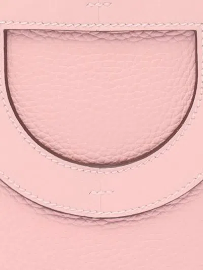 Pre-owned Hermes 2024 Clemence And Swift In The Loop 18 Handbag In Pink