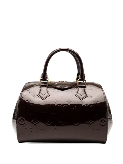 Pre-owned Louis Vuitton 2013 Monogram Vernis Montana Satchel In Purple