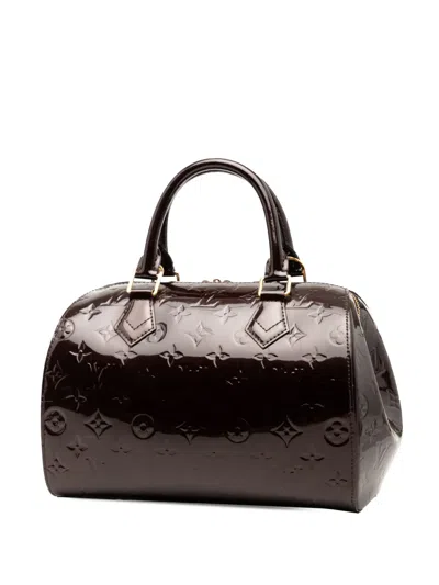 Pre-owned Louis Vuitton 2013 Monogram Vernis Montana Satchel In Purple