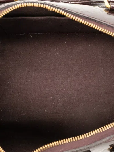 Pre-owned Louis Vuitton 2013 Monogram Vernis Montana Satchel In Purple