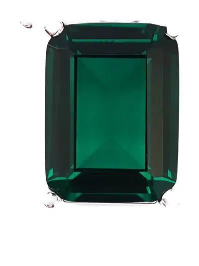 Izabel Display Embelished-stone Pendant Earrings In Green