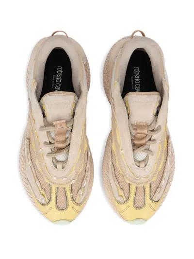 Roberto Cavalli Chunky-sole Sneakers In Neutral