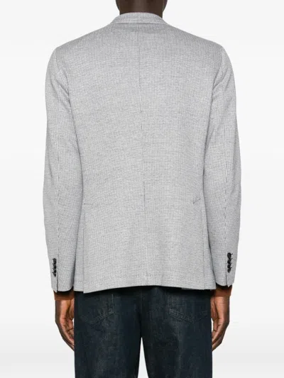 Latorre Houndstooth-pattern Blazer In Gray