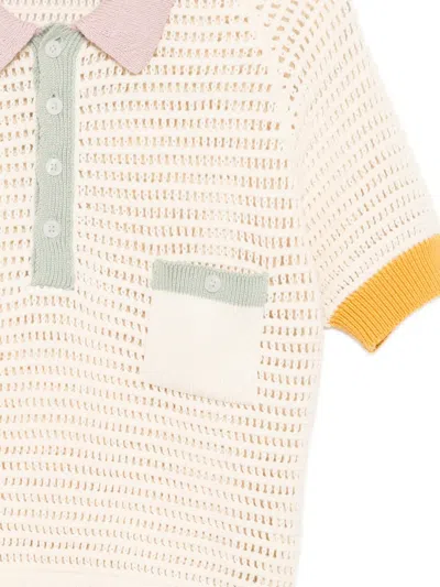 Alix Of Bohemia Contrast-trim Polo Top In Neutral