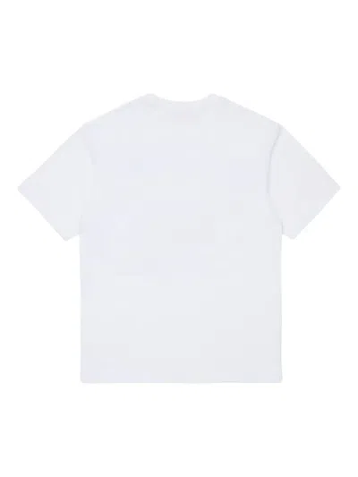 Diesel Tdersim Over Printed T-shirt In White