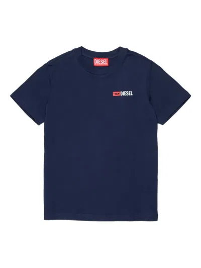 Diesel Logo T-shirt In Blue