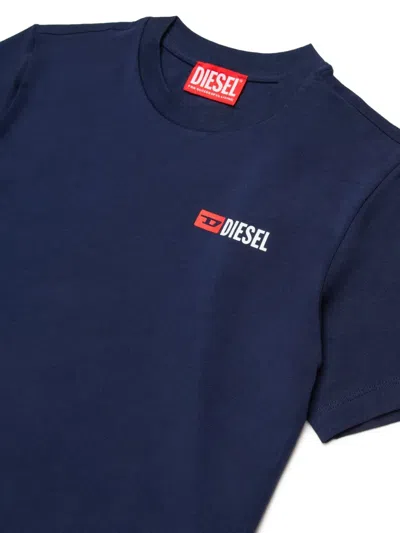 Diesel Logo T-shirt In Blue