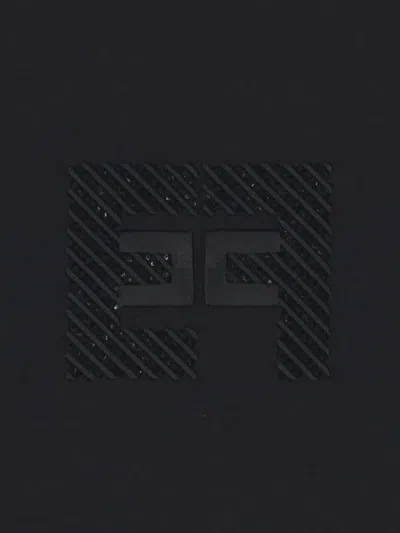 Elisabetta Franchi Logo-detailed T-shirt In Black