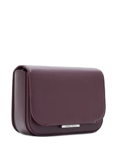Giorgio Armani Mini X 10 Corso Como Push-lock Shoulder Bag In Purple