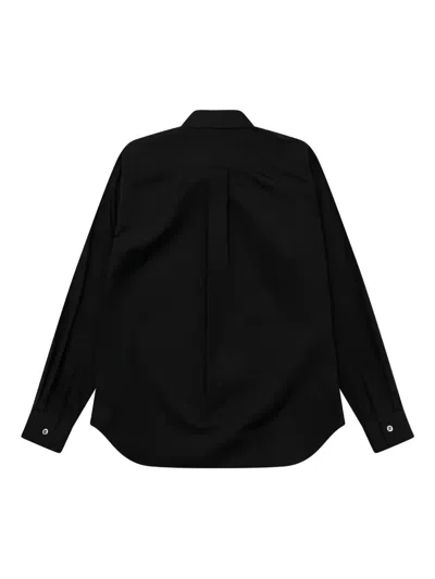 Black Comme Des Garçons Pocket Button Shirt In Brown