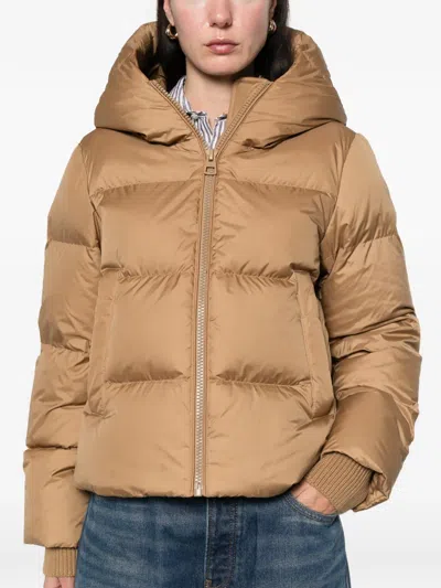 Marc O'polo Hooded Zip Jacket In Brown