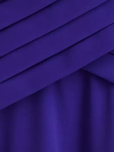 Tadashi Shoji Long-sleeve Pleated Maxi Dress In Purple