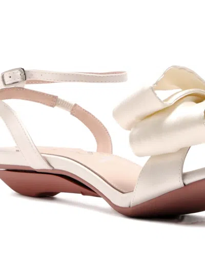 Vice Versa 95mm Bow Ankle-strap Sandals In Red