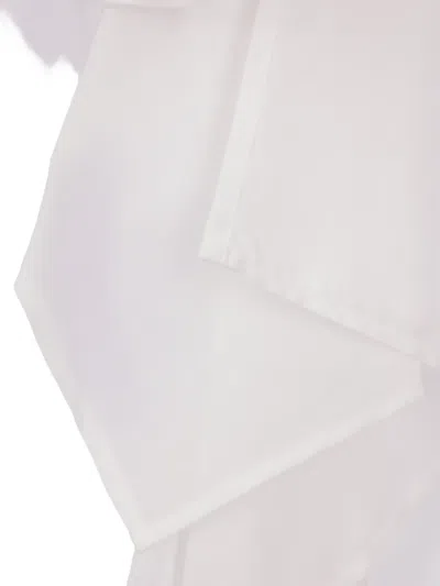 Yohji Yamamoto Asymmetric Shirt In White