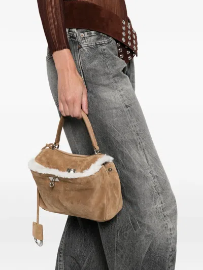 Balenciaga Mini Rodeo Tote Bag In Brown