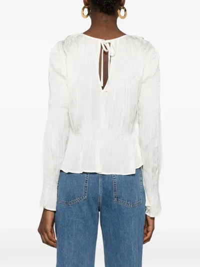 By Malene Birger Ovas Ruffled Blouse In White