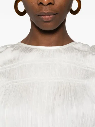 By Malene Birger Ovas Ruffled Blouse In White