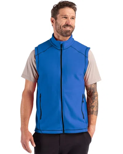 Clique Powder Recycled Fleece Mens Vest In Blue