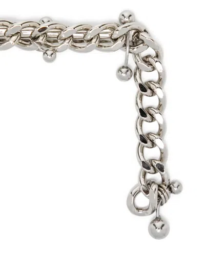 Yohji Yamamoto Chain Ball Hair Clip In Metallic