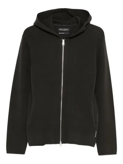 Marc O'polo Zip-up Hoodie In Green