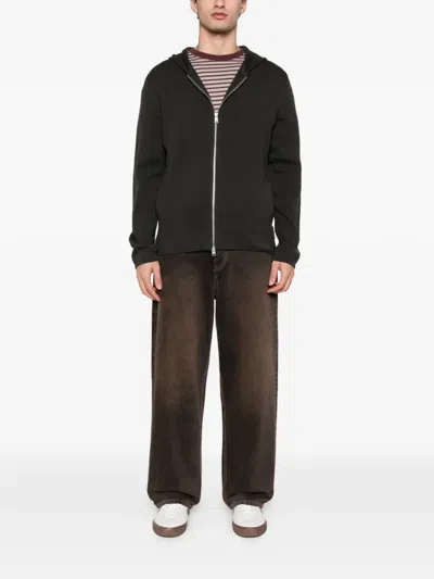 Marc O'polo Zip-up Hoodie In Green