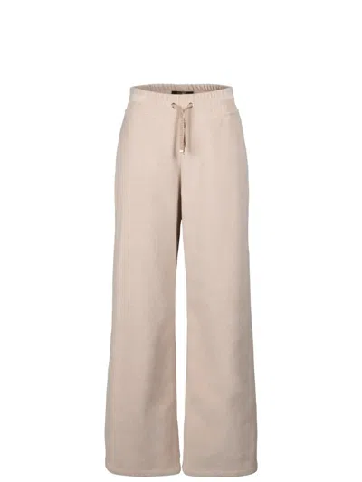 Moorer Marsala Corduroy-drawstring Trousers In Neutral