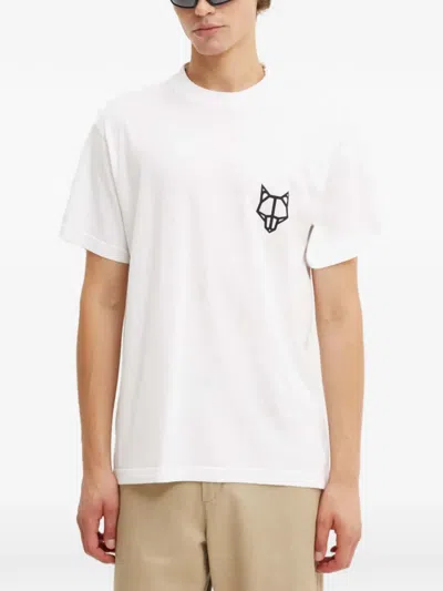 Naked Wolfe Logo-print T-shirt In White