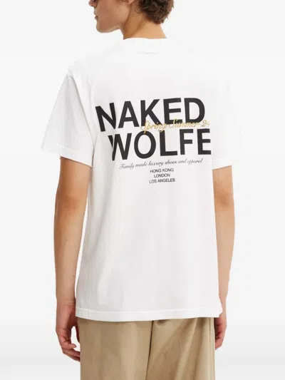 Naked Wolfe Logo-print T-shirt In White