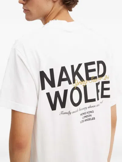 Naked Wolfe Logo-print T-shirt In White
