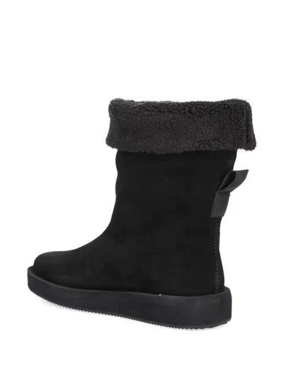 Hugo Boss Zaralyn Suede Boots In Black
