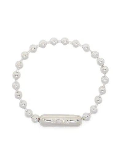Ambush Bead-detail Chain Bracelet In Silver