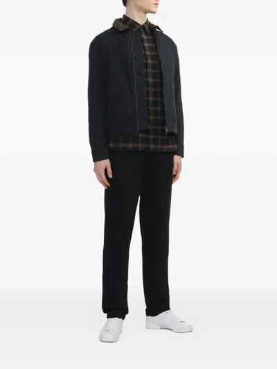 Fred Perry Corduroy-collar Jacket In Blue