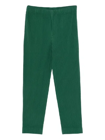 Issey Miyake Pleated Straight-leg Trousers In Multi