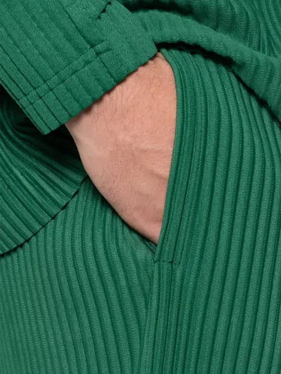 Issey Miyake Pleated Straight-leg Trousers In Multi