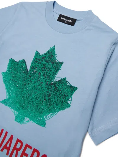 Dsquared2 Logo-print T-shirt In Blue