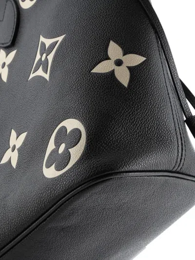 Pre-owned Louis Vuitton Neverfull Nm Bicolor Monogram Empreinte Giant Mm Tote Bag In Black