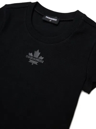 Dsquared2 Logo Crew-neck T-shirt In Black