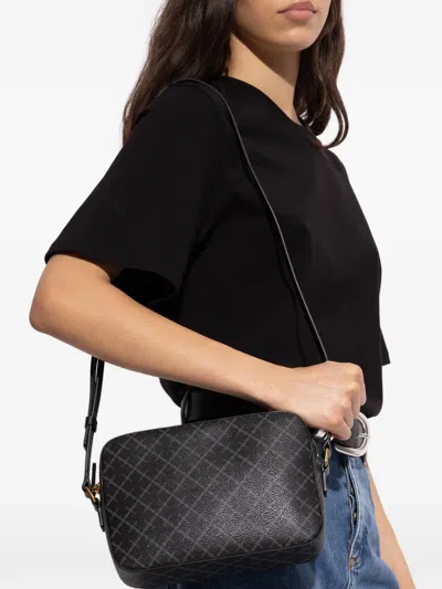 By Malene Birger Small Lolla Geometric-pattern Cross Body Bag In Black