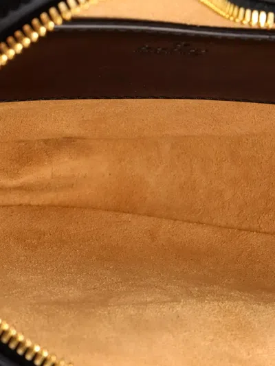 Pre-owned Gucci Interlocking G Heart Diagonal Quilted Leather Mini Shoulder Bag In Black